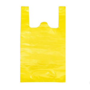 SML 18x21 Tshirt Bags Yellow