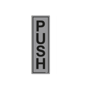 Push Sign(Silver)