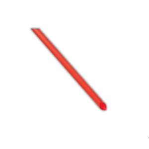 8" PL Boba Straws Red 100pcs