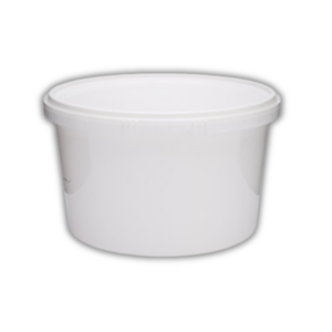 16oz Deli Cup & Lid White 24pc