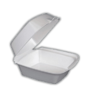 Styro Hamburger box 6"x6" 50pc