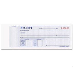 Receipt book 50pg